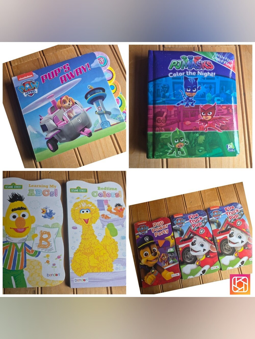 Kids Book Bundle (7 books) PAW Patrol, Sesame Street, Pj Masks